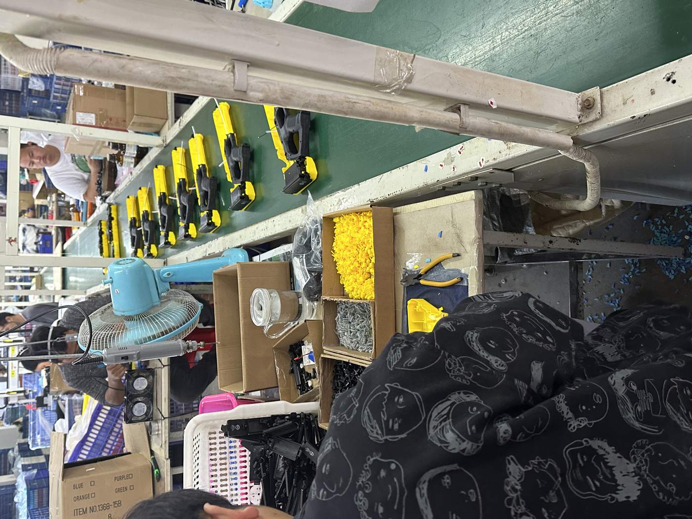Toy production line in the local supply network